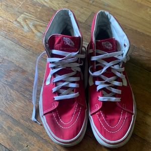 Red Hightop Vans